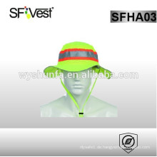 Hohe Sichtbarkeit reflektierende Sicherheit gestrickter Hut mit 100% Polyester